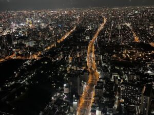 地上６０階からの景色