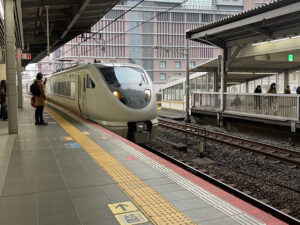 電車で城崎温泉