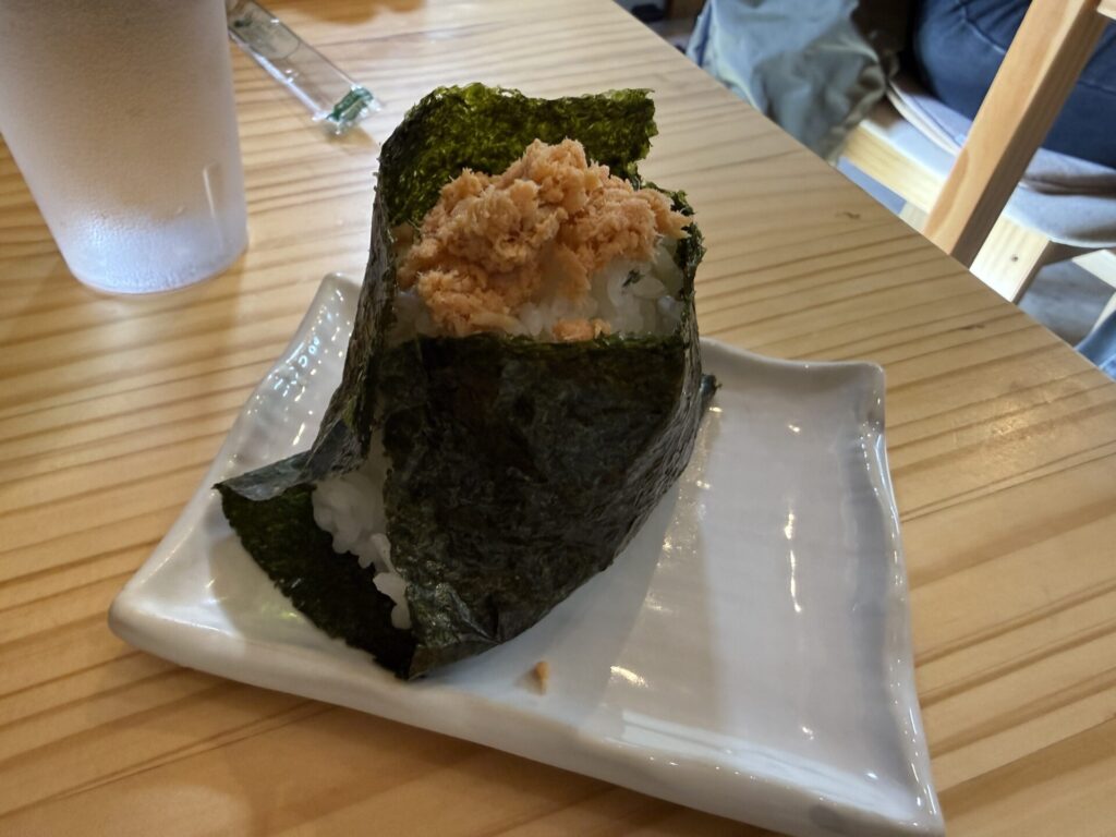 かすうどんの河内屋　メニュー　高野山 おにぎり