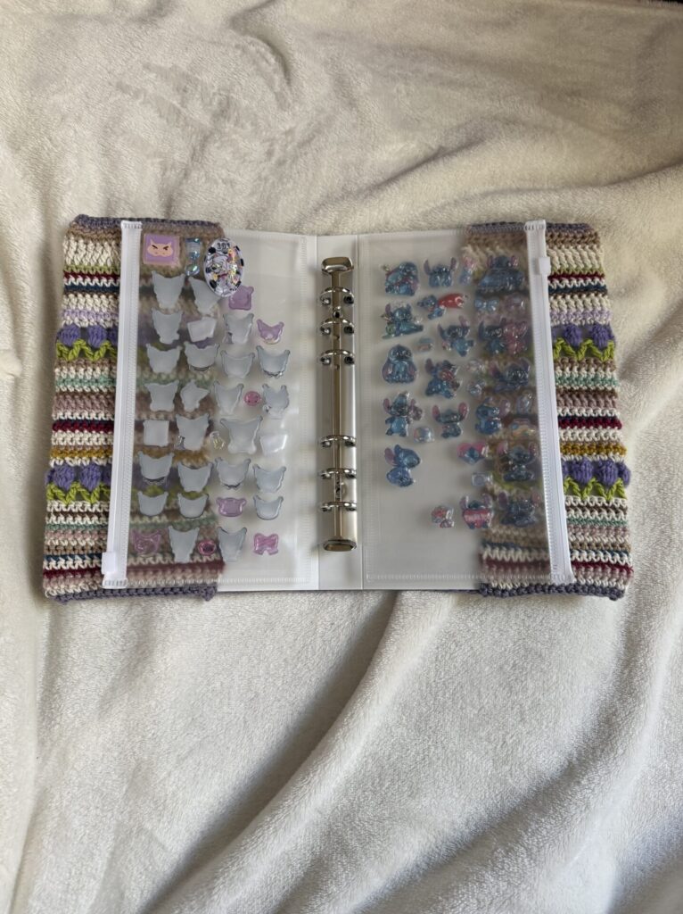 シール帳 カバー かぎ針編み