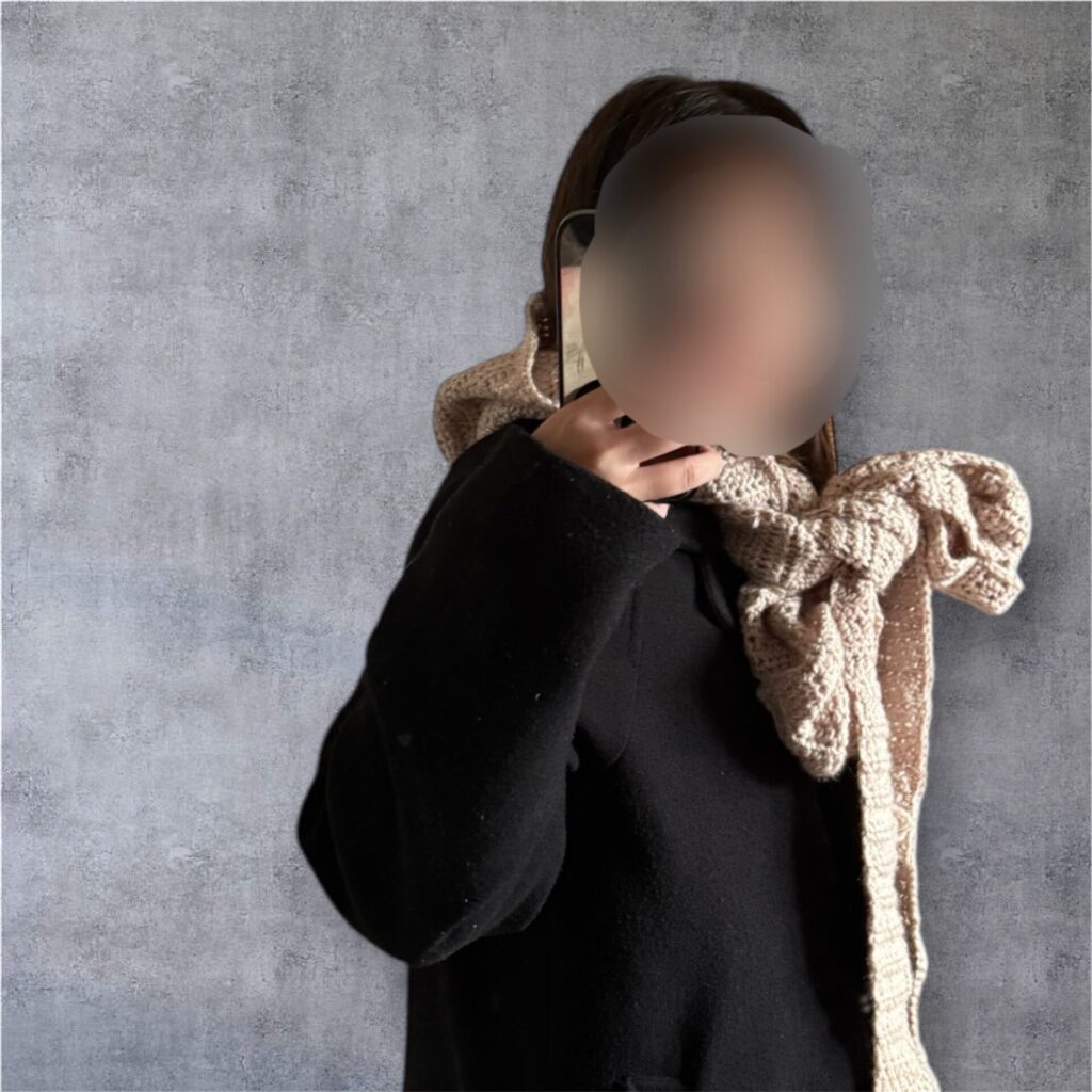 フード付きマフラー　かぎ針編み　ソフィーフード