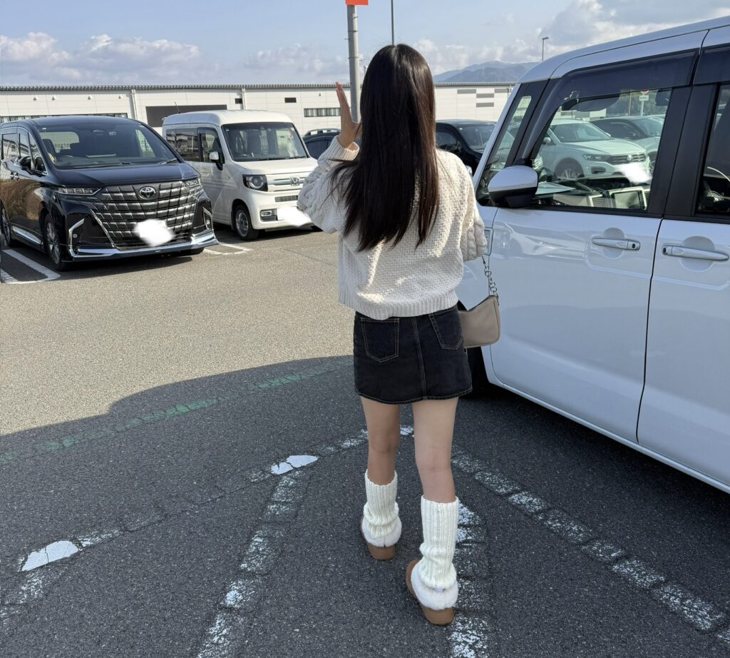 レッグウォーマー　ムートン　かぎ針編み