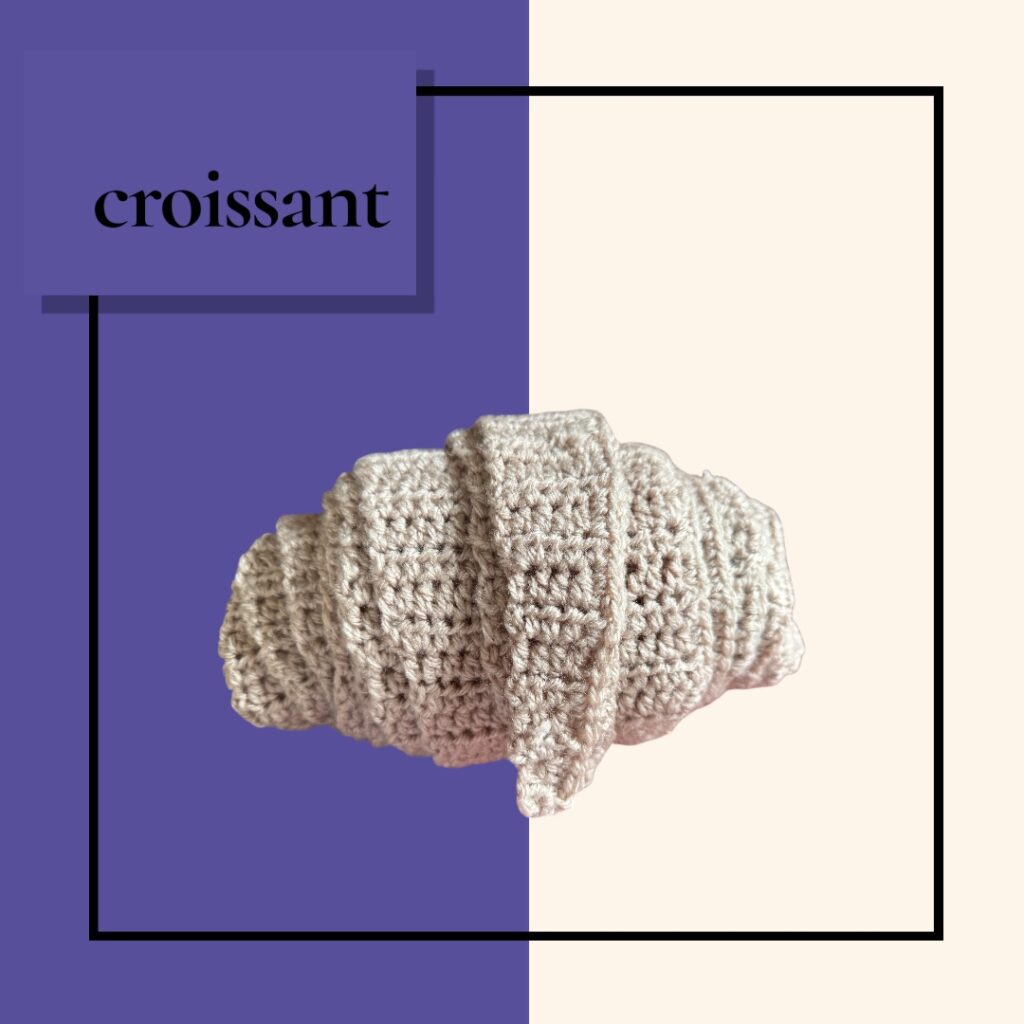 フード付きマフラー　かぎ針編み　ソフィーフード　クロワッサン