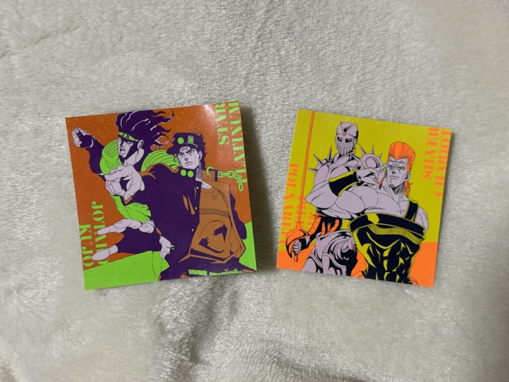 スシロー　とろ～りチーズフライドポテト　ジョジョ　ステッカー