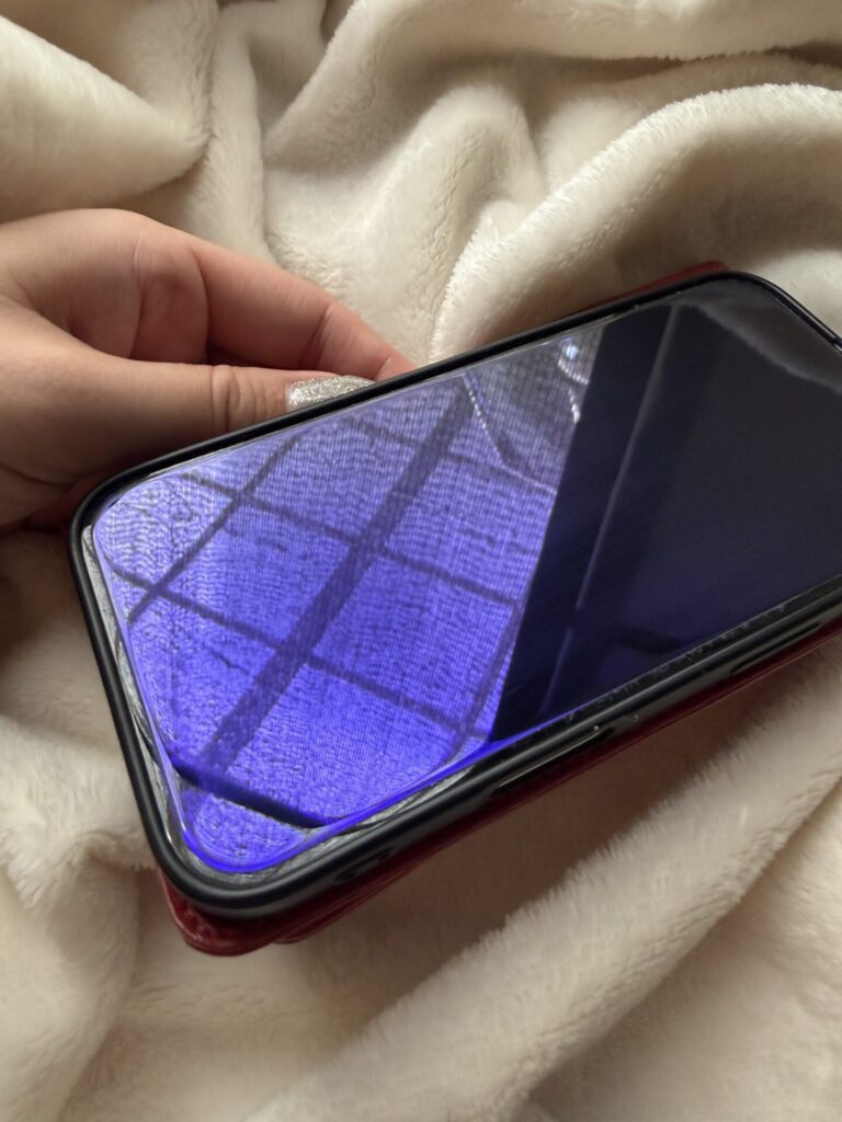 スクリーンクリーナー　ダイソー 拭いた後